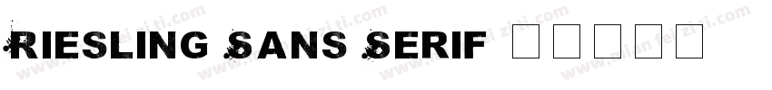 Riesling Sans Serif字体转换